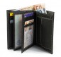 Mobile Preview: Herren Leder Geldbeutel Brieftasche unter 10 Euro in Schwarz
