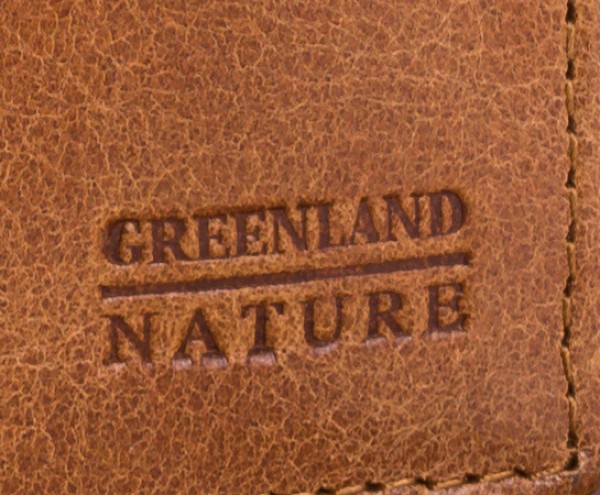 Herren Portemonnaie Leder Hochformat Braun Greenland Nature